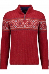 RAGMANTruiStaandekraagroodJacquard