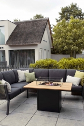 Cosiloft120relaxexclglasdiningtafelblackframeteaktopCosi-Cosi