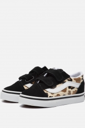 VansOldSkoolLeopardGlitterSneakerszwart