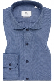 ETERNA1863OverhemdmarineGestructureerd