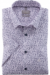 OLYMPLuxorOverhemdKortemouwroos