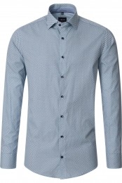 VentiOverhemdblauwBedrukt