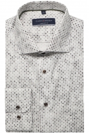 CasaModaOverhemdzilverBedrukt