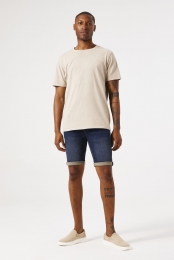 Savio635SlimDenimShorts-DarkUsed