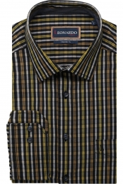 LeonardobyJupiterCasualOverhemdgeelRuit