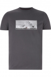 JanVanderstormT-ShirtrondehalsdonkergrijsBedrukt