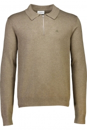 LindberghPoloshirtlangemouwbruinEffen