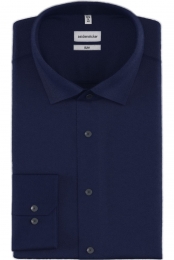 SeidenstickerFlanellenOverhemddonkerblauwEffen