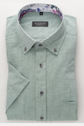 ETERNALinnenOverhemdgroenEffen