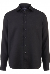 OLYMPSIGNATURESoftBusinessLinnenOverhemdzwartFaux-uni