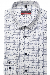 MarvelisOverhemdwitblauwMotief