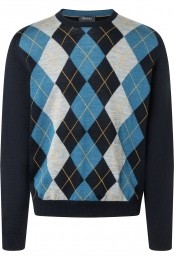 MAERZTruirondehalsdonkerblauwMotief