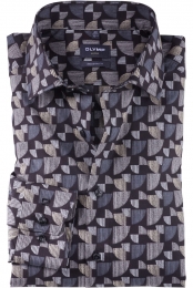 OLYMPLuxorOverhemdtaupeBedrukt