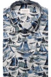 ETERNAOverhemdKortemouwblauw