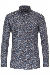 CasaModaOverhemdblauwBedrukt