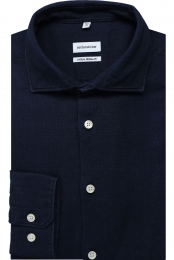 SeidenstickerOverhemddonkerblauwEffen