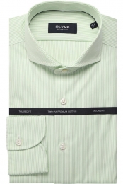 OLYMPSIGNATUREOverhemdgroenwitGestreept