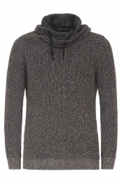 CasaModaCasualTruiShawlkraagbruinEffen