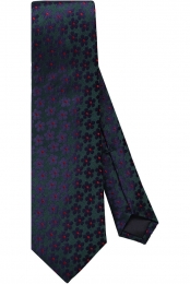 OLYMPSIGNATUREStropdasbruinblauwBloemen