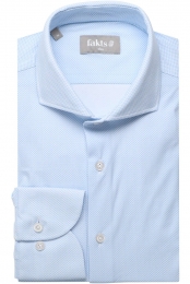 faktsLeisureOverhemdblauwwitMotief