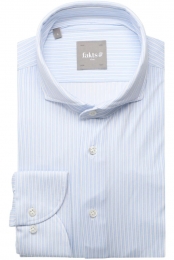 faktsLeisureOverhemdlichtblauwwitGestreept