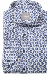 faktsLeisureOverhemdblauwwitBloemen