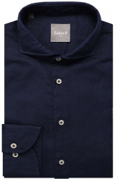 faktsLeisureLinnenOverhemddonkerblauwEffen