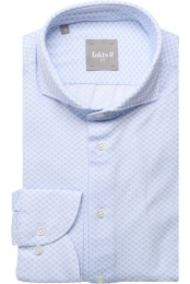 faktsLeisureOverhemdlichtblauwwitMotief