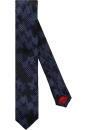 OLYMPSuperSlankeStropdasdonkerblauwMotief