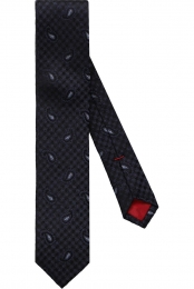 OLYMPSuperSlankeStropdasdonkerblauwMotief