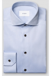 ETONOverhemdlichtblauwEffen