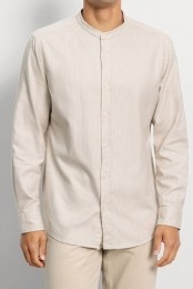 OLYMPCasualOverhemdbeigeFaux-uni