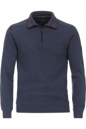 CasaModaCasualHalf-ZipSweaterblauwEffen