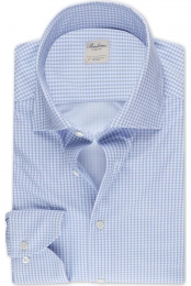 StenstrmsJerseyshirtlichtblauwVichyruit