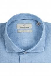 ThomasMaineLinnenOverhemdlichtblauwEffen