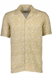 LindberghLinnenOverhemdkameelMotief