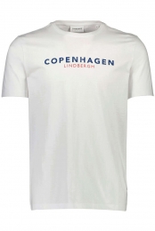 LindberghT-ShirtrondehalswitBedrukt