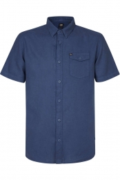 PetrolIndustriesLinnenOverhemdblauwEffen