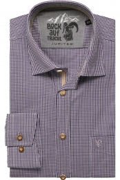 JupiterTraditioneeloverhemdblauwRuit