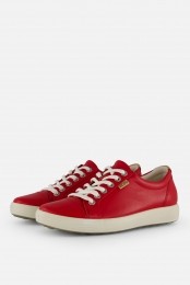 EccoSoft7WSneakersroodLeer