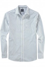 OLYMPCasualOverhemdblauwGestreept