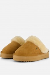 WarmbatFlurryPlateauPantoffelscognacSuede