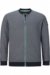 CharlesColbySweatjacketdonkerblauwGestreept