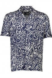 LindberghOverhemdKortemouwdonkerblauw