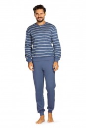 WarmeherenpyjamajeansblauwComte