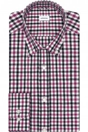 SeidenstickerFlanellenOverhemdroodblauwRuit