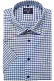 MarvelisCasualOverhemdKortemouwblauw