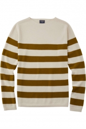 OLYMPCasualTruirondehalslichtgrijsGestreept