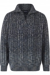 BABISTAHalf-ZipSweaterblauwMotief