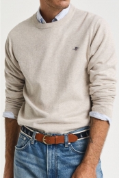 GANTTruirondehalsbeigeEffen